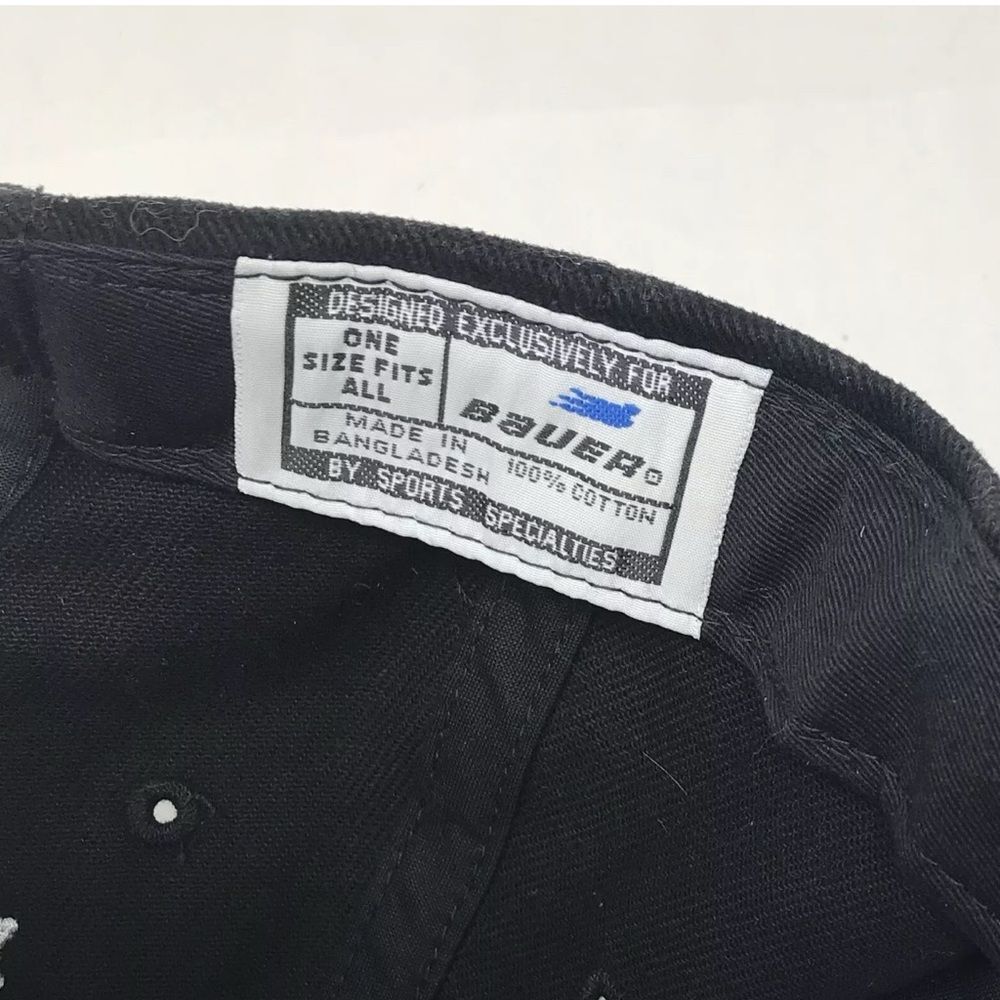 Vintage Bauer Sports Specialties NHL Los Angeles Kings Strapback Hat Cap Black - Picture 6 of 10